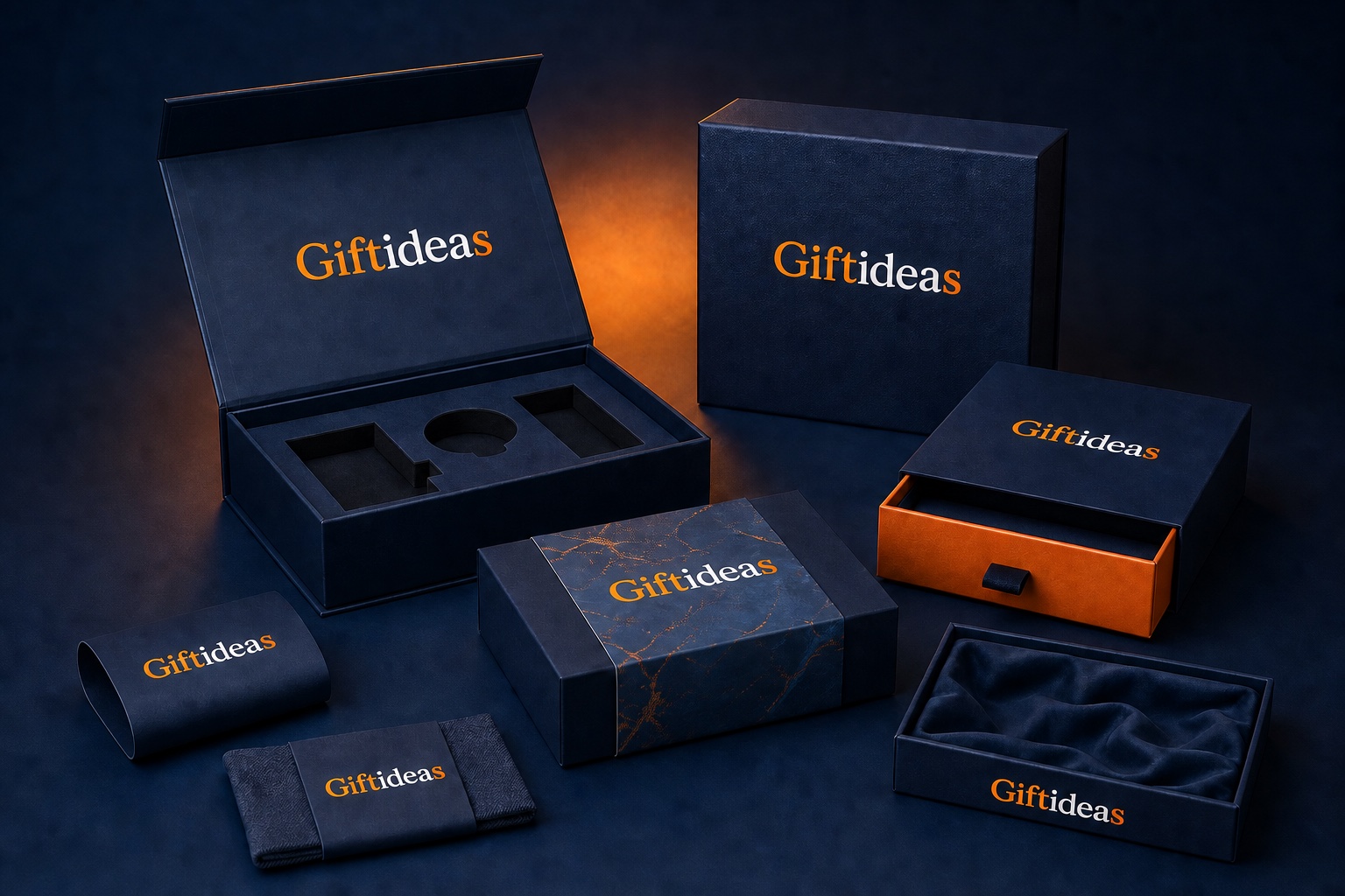 Giftideas private-label rigid boxes, sleeves and custom inserts