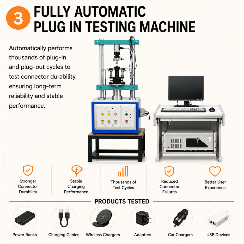 Fully automatic plug-in testing machine