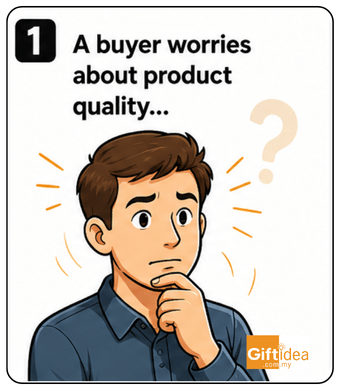 Buyer considering product quality