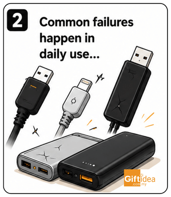 Common failures in charging accessories and power banks