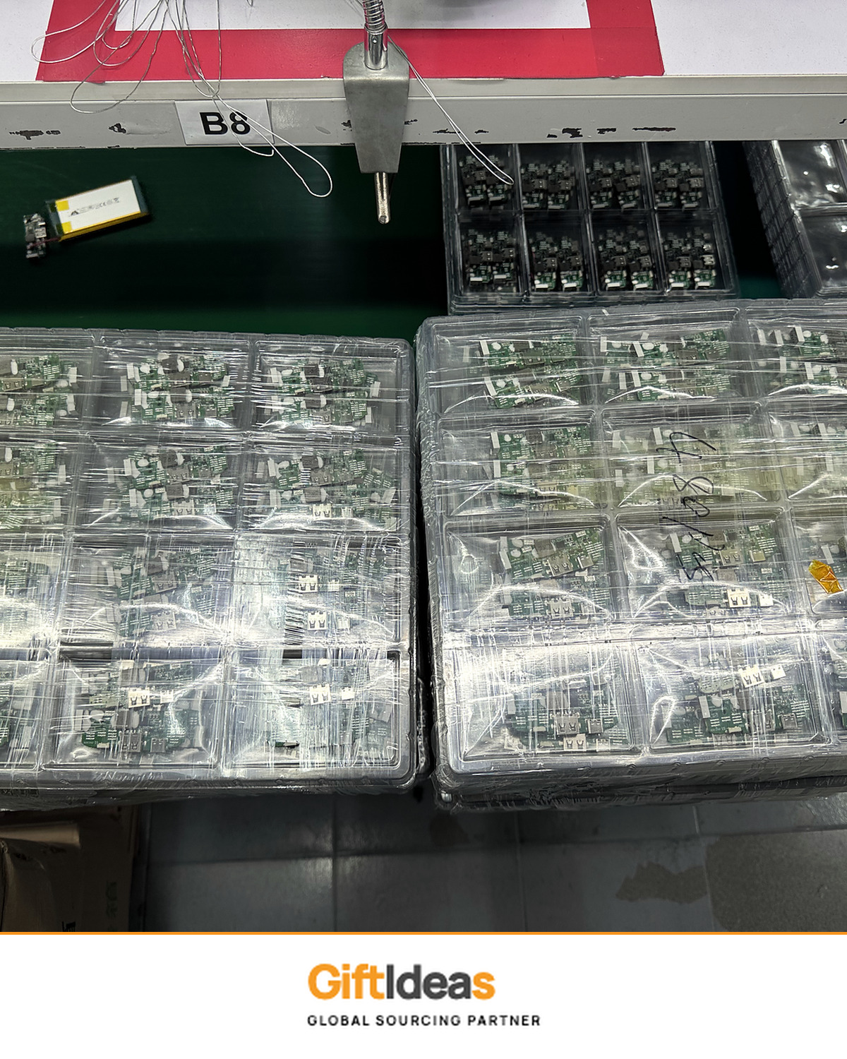 Circuit assemblies arranged in protective trays