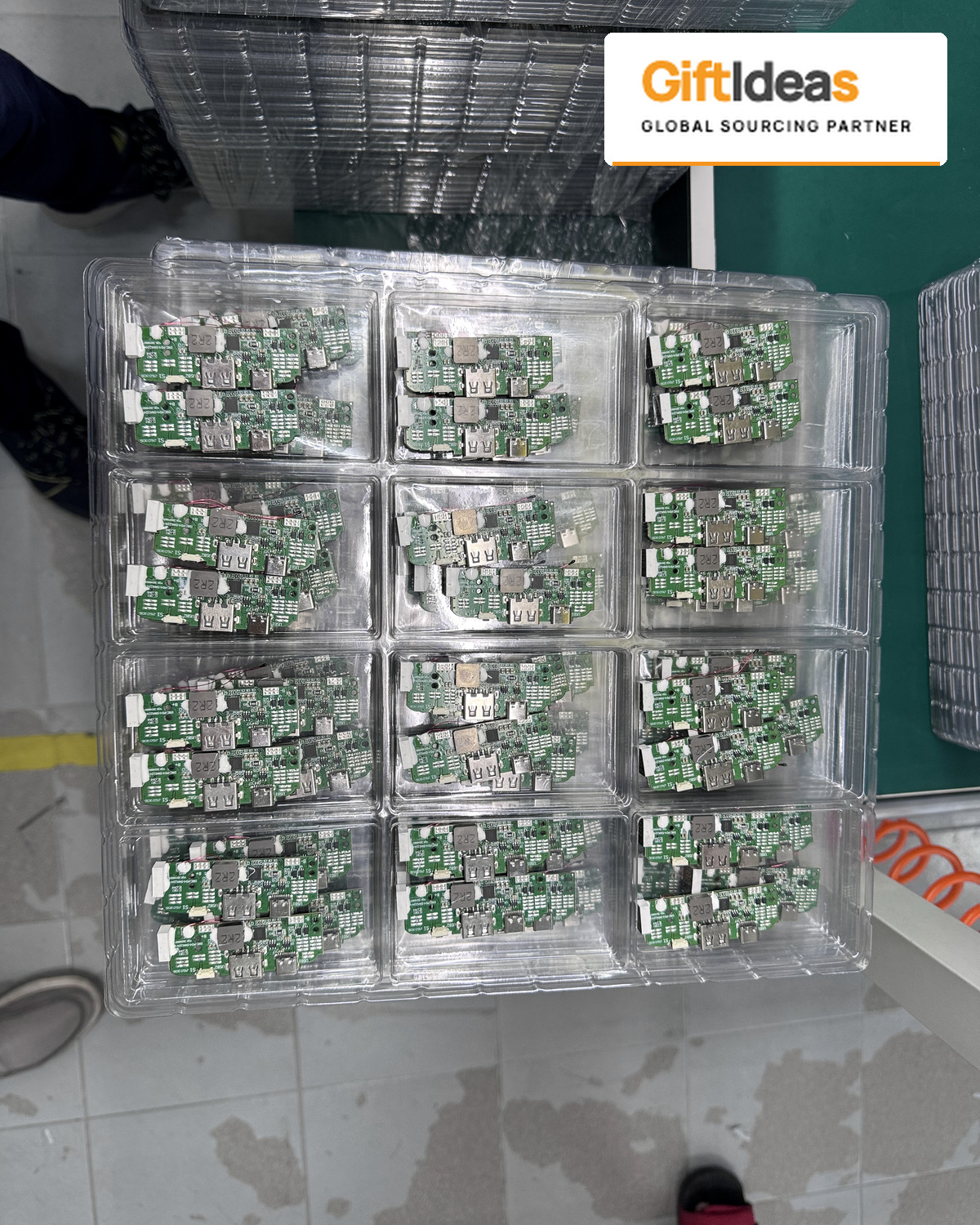 Prepared circuit assemblies in clear trays